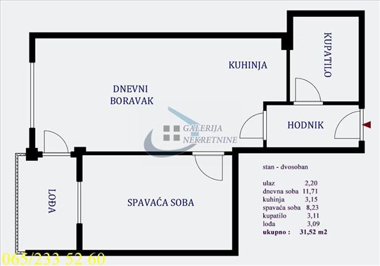 Čukarica, Železnik - Velisava Vulovića 32m2