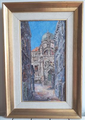 Dubrovnik , ulje na platnu , Ante Pavličević