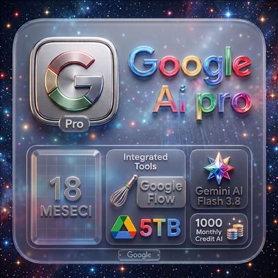 Google AI Pro - Gmil nadogradnja sa 5TB prostora