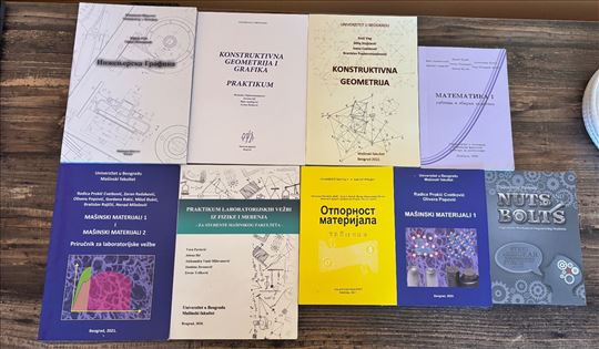 Knjige za 1. godinu Mašinskog fakulteta