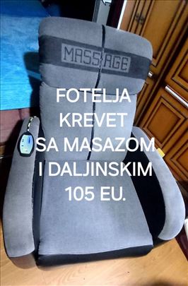 Fotelja krevet sa masažom I daljinskim
