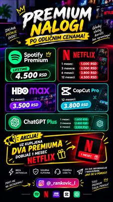 steam nalozi spotify netflix 