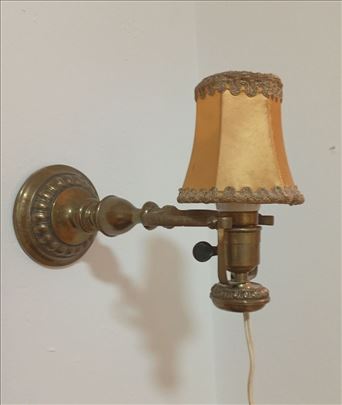 Stara zidno - stona lampa mesing