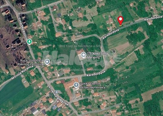 Veliki Borak - Građevinski plac 8,5 ari, Centar