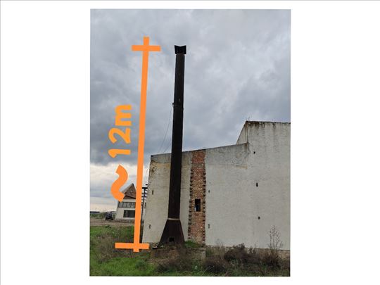 Čelični dimnjak fi600mm x 12m