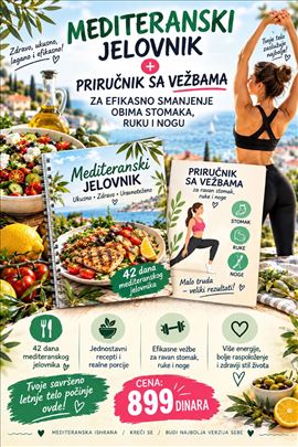 MEDITERANSKI JELOVNIK + Priručnik sa vežbama 