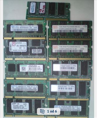 Memorija za laptop DDR2 1GB i 512GBImam samo ove m
