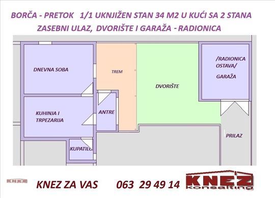 Borča IV, 39(52)m2,vpr,cg, adaptibilan, legalan