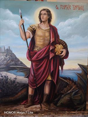 Ikona Sveti Georgije Djurdjic 50x40
