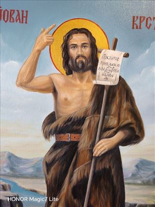 Ikona Sveti JOVAN 50x40 ulje na platnu