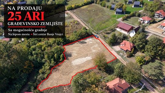 Banja Vrujci 25 ari građevinsko