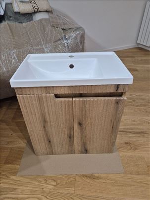 Lavabo+ormaric x 2, slavina, wc solja