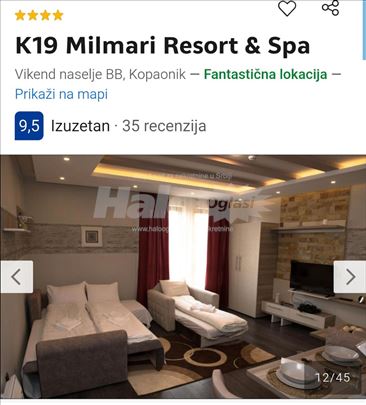 46m2 apartman u Vikend naselju na Kopaoniku