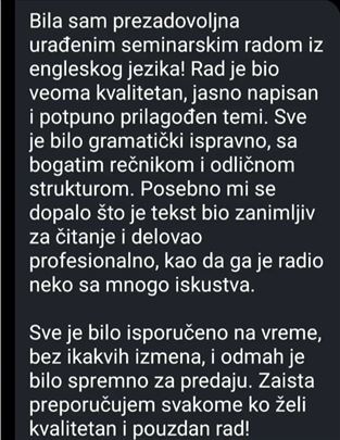Izrada master, diplomskih, seminarskih i maturskih