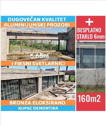 Besplatno staklo+alu prozori