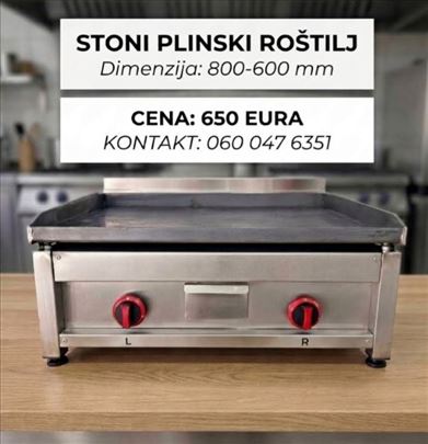 Stoni plinski roštilj 800-600mm