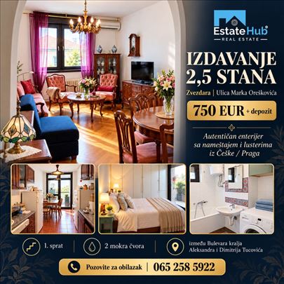 Zvezdara – 2.5 stan za izdavanje | Lion | Đeram