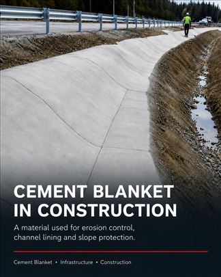 Cement Blanket for Construction, Erosion Control &