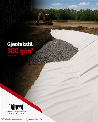 Geotextile 300 g/m² – Soil Separation, Filtration 
