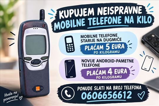 Kupujem Neispravne Mobilne telefone