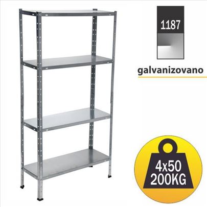 Metalna montazna polica 150x75x30cm NOVO