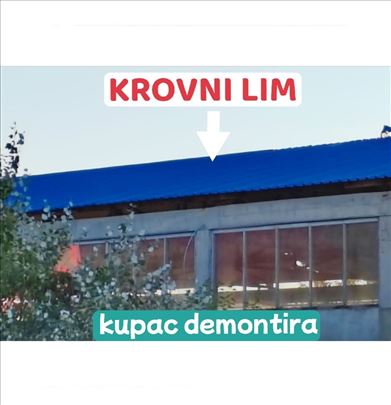 Krovni lim 0,6mm duž 9,5m