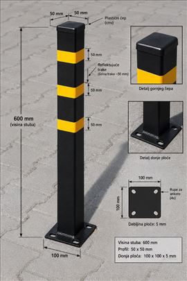 Parking stub barijera