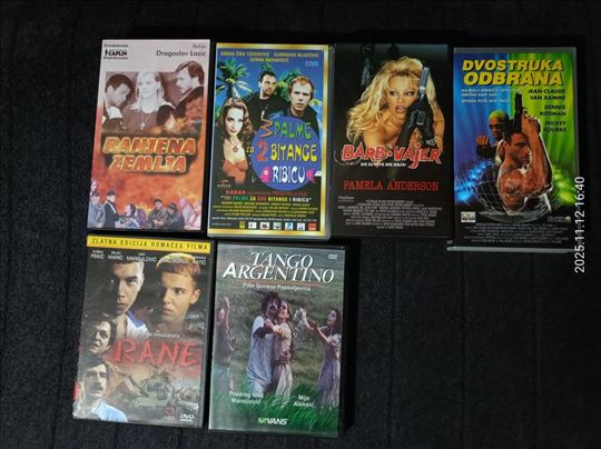 4 VHS + 2 DVD Filma