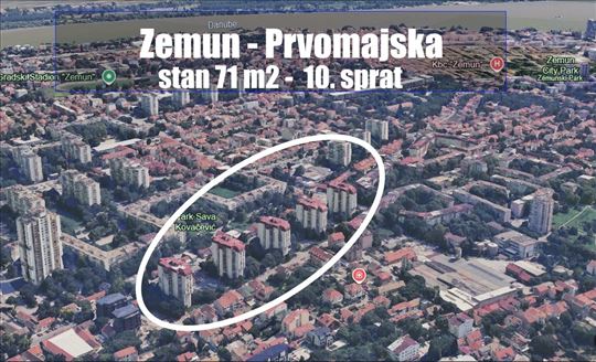 Na prodaju stan 71m2, Zemun, Prvomajska 