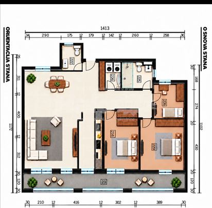 Retko u ponudi stan 120m2 i 2 garažna mesta GRATIS