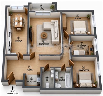 Novi Beograd, blok 30-direktno od vlasnika,100m2