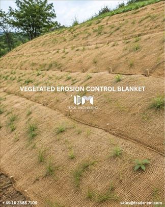 Vegetated Erosion Control Blanket – Slope Protecti