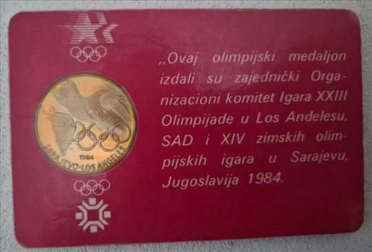 ***OLIMPIJSKI MEDALJON SARAJEVO 1984*