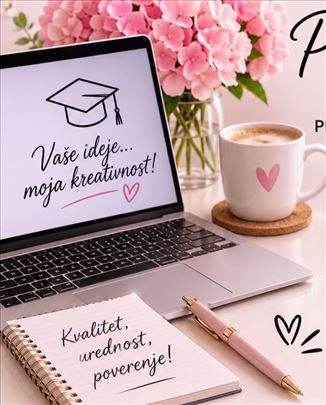 Pomoć pri izradi radova i kreativnih materijala