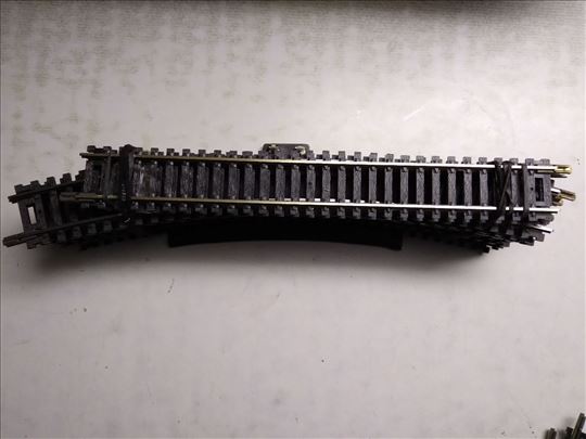 Mehano šine krace HO R18/30 stepeni, 12 kom. krivi