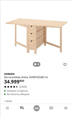 Ikea produživi sto