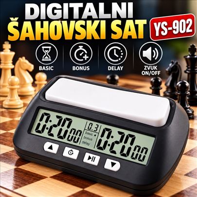 Sat za sah YS-902 chess clock sahovski Digital Clo