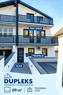 Dupleks u završenoj i odmah useljivoj novogradnji