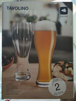 LEONADRDO TAVOLINO Set 2 čaše za pivo 740ml