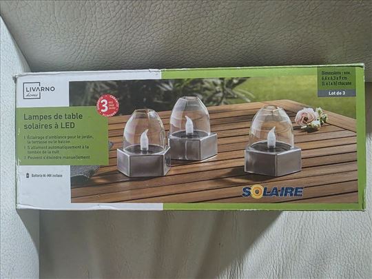 LIVARNO solarne LED stone lampe - set od 3 komada