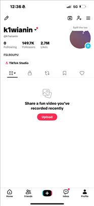 Prodajem TikTok nalog od 150.000 pratioca