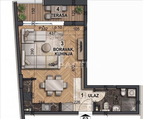 Vinogradska 38, 37M2, Bez provizije, Novogradnja