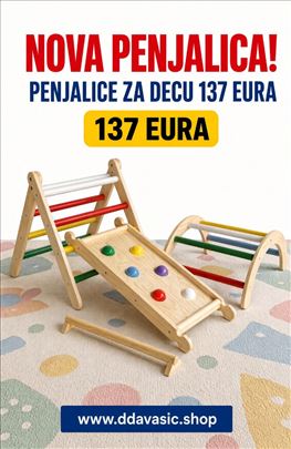 Montesori penjalica Pikler trougao rampa luk 137€