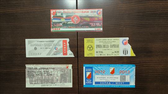 Crvena zvezda – originalne ulaznice