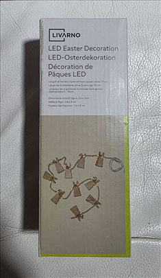 LIVARNO LED Uskršnja Girlanda Zečići 70cm