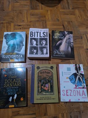 Razlicite knjige za prodaju-Bitlsi, Harry Potter..