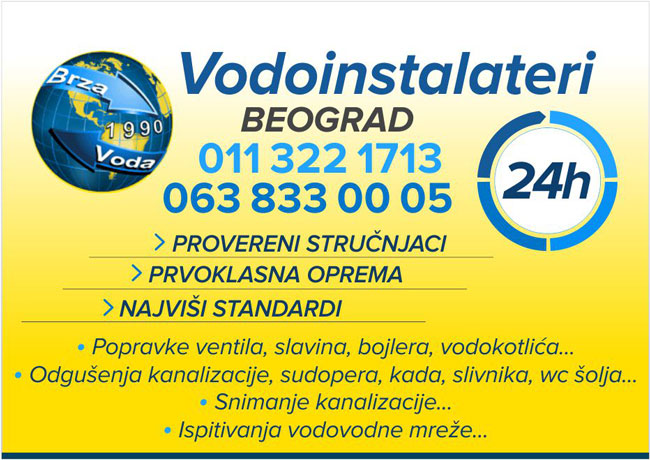 Brza Voda • vodoinstalaterski servis 00-24