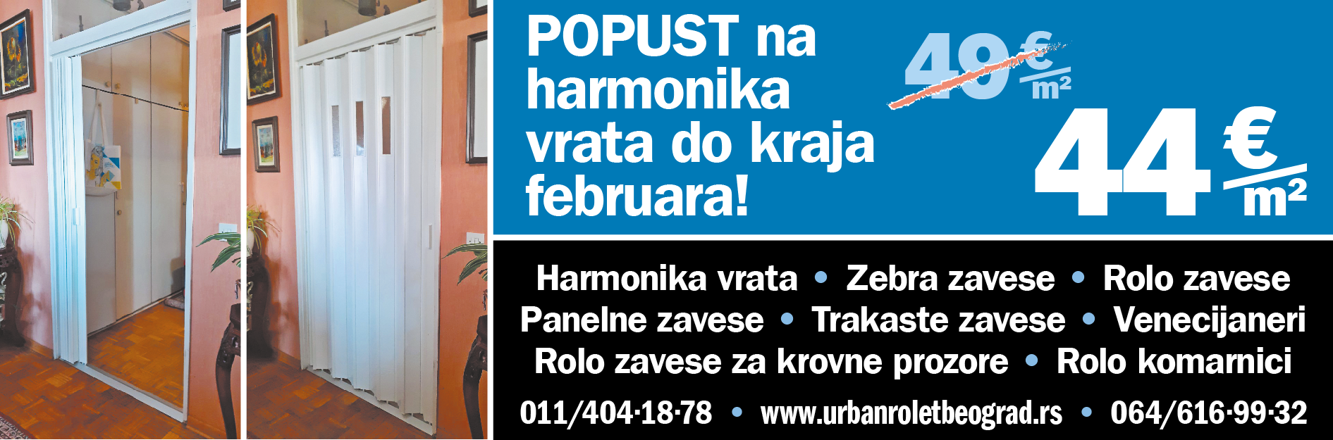 Urban Rolet / Razne zavese, venecijaneri, komarnici ...