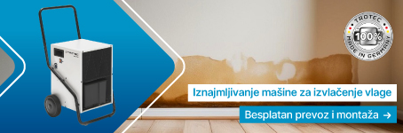 Iznajmljivanje mašine za izvlačenje vlage