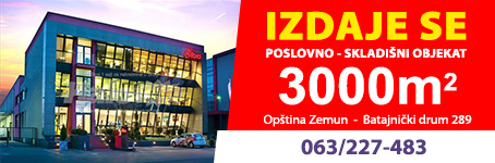 Poslovno skladišni objekat za izdavanje u Zemunu